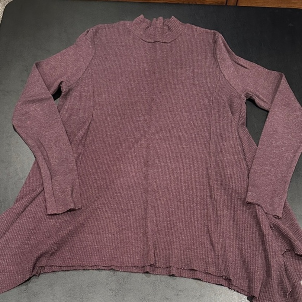T.La Mauve Ribbed Tunic Top